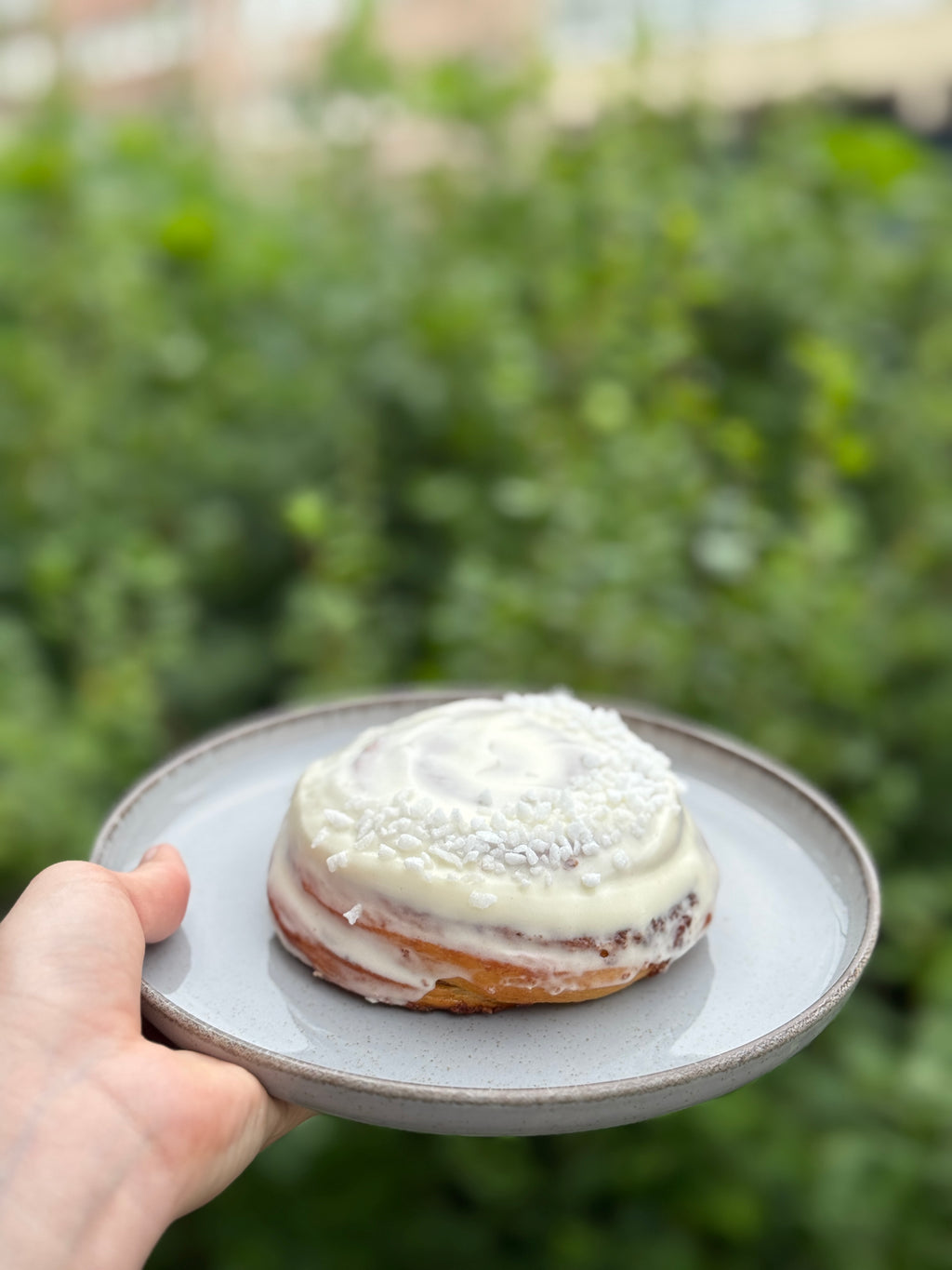 Kaneelisaiake toorjuustuglasuuriga